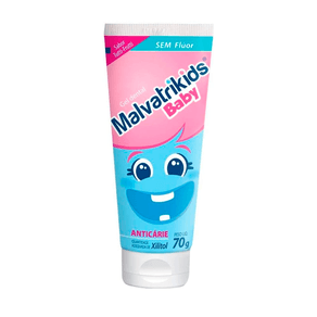 Gel Dental Malvatrikids Baby Sem Flúor Anticárie Sabor Tutti-Frutti 70g