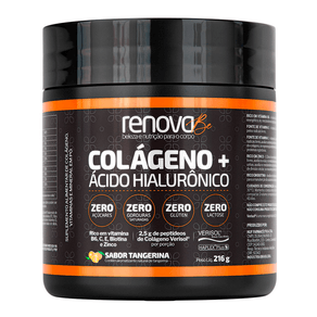 Suplemento Alimentar De Cólageno + Ácido hialurônico Renova Be Sabor Tangerina 216g