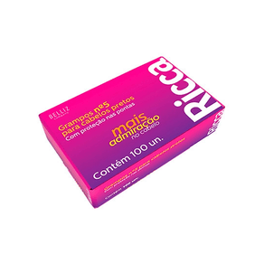 Grampos Para Cabelos Pretos Ricca N°5 100 Unidades