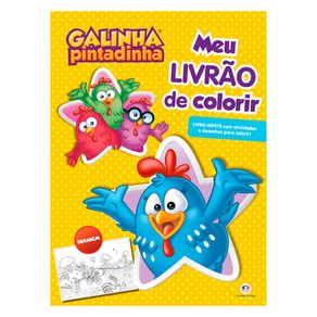 Livro Galinha Pintadinha Meu Livrão de Colorir 1 Unidade