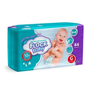 Fraldas Descartáveis Flock Baby G 44 Unidades
