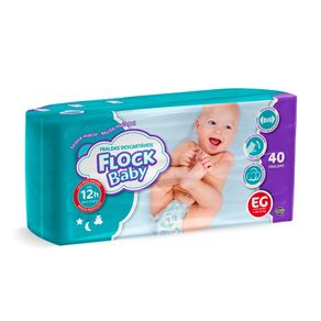 Fraldas Descartáveis Flock Baby XG 40 Unidades