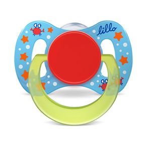 Chupeta Anatômica Lillo Funny 6+ Meses Azul 1 Unidade