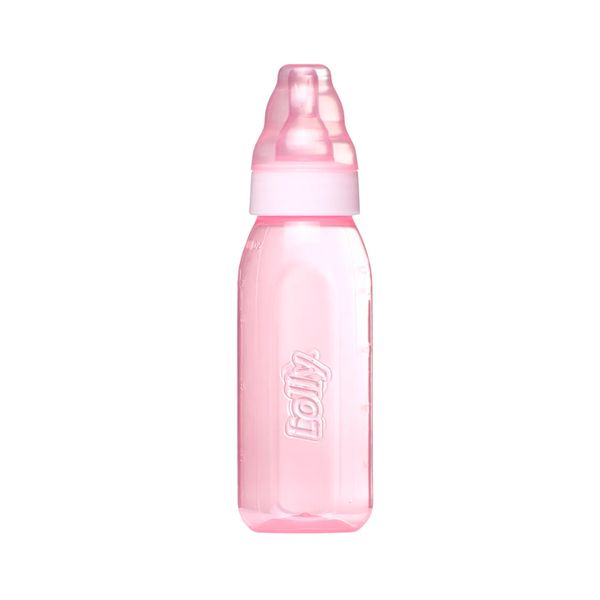Mamadeira Lolly Tip Clean Rosa 220ml