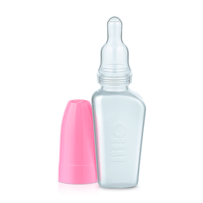 Mamadeira Chuquinha Lillo 0-3 Meses Bico Silicone Rosa 50ml