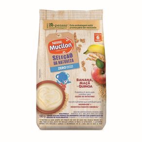 Cereal Infantil Mucilon Banana, Maçã e Quinoa 180g