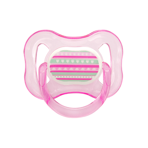 Chupeta Ortodôntica Kuka Color Decorada Nº2 Cor Rosa 1 Unidade
