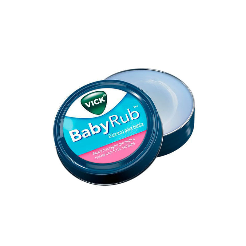 Pomada Vick BabyRub Bálsamo para Bebês 12g