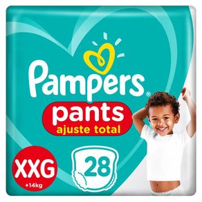 Fraldas Pampers Pants Ajuste Total XXG 28 Unidades