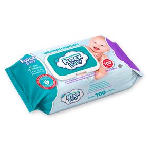 Lenços Umedecidos Flock Baby 100 Unidades