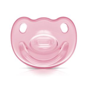 Chupeta Fiona 100% Silicone 6+ meses Rosa 1 Unidade