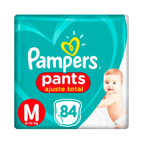 Fraldas Pampers Pants Ajuste Total M Embalagem Econômica 84 Unidades