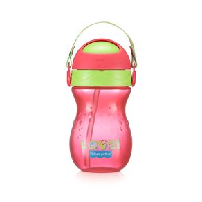 Copo Fisher Price Com Canudo Playful Rosa Ballet