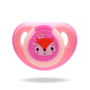 Chupeta Glow Fisher Price Tamanho 2 Rosa + Case Esterilizadora