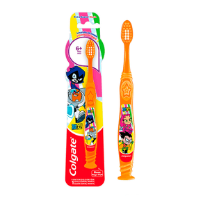 Escova Dental Infantil Colgate Smiles Teen Titans Go! +6 Anos Extra Macia 1 Unidade