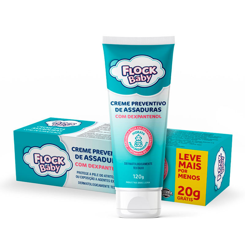 Creme de Assadura Preventivo Flock Baby Dexpantenol 120g