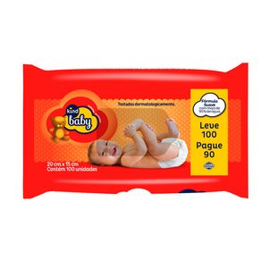 Toalhas Umedecidas Infantil Kind Baby 100 Unidades