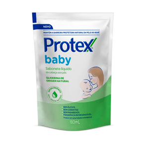 Refil Sabonete Líquido Protex Baby Glicerina Natural 180ml