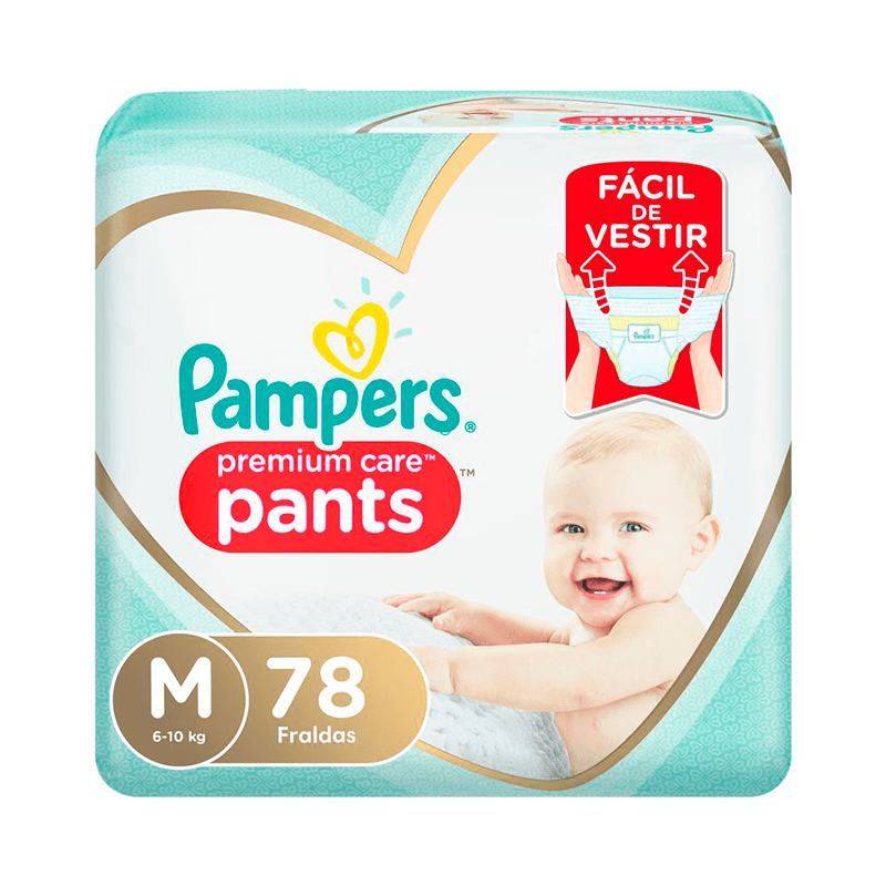 Fraldas Pampers Pants Premium Care M 78 Unidades