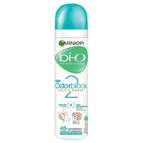 Desodorante Antitranspirante Aerosol Feminino Garnier BÍ-O Odorblock 2 150ml
