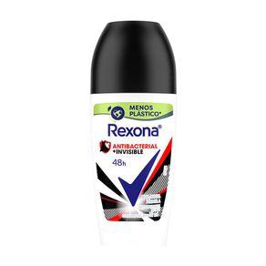 Desodorante Antitranspirante Roll On Rexona Antibacterial + Invisible 50ml