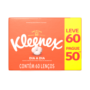 Lenço de Papel Kleenex Box 60 Unidades