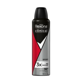 Desodorante Antitranspirante Aerosol Rexona Men Clinical Sport 150ml