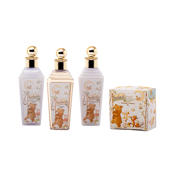 Kit Acqua lounge Soleil Laço Shampoo 64ml + Condicionador 64ml + Sabonete Líquido 60ml + Hidratante 64ml