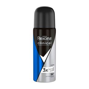 Desodorante Antitranspirante Aerosol Rexona Men Clinical Clean 55ml