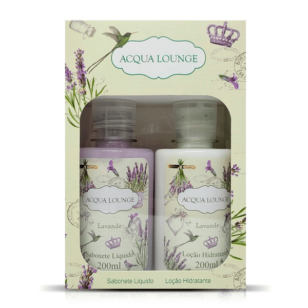 Kit Anecy Acqua Longe Lavanda Loção Hidratante 200ml + Sabonete Líquido 200ml