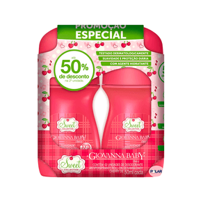 Kit Desodorante Roll-on Giovanna Baby Cherry 2 Unidades 50ml Cada