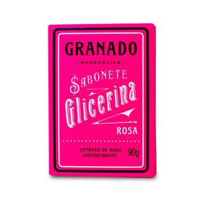 Sabonete em Barra Granado Glicerina Extrato de Rosa 90g