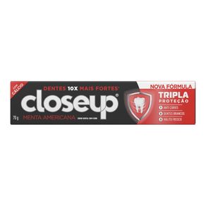 Creme Dental Closeup Tripla Proteção Menta Americana 70g
