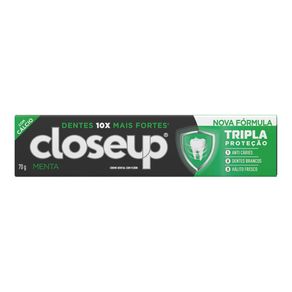 Creme Dental Closeup Tripla Proteção Menta 70g