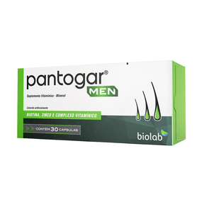 Suplemento Vitamínico Pantogar Men 30 Cápsulas