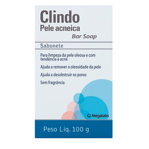 Sabonete Clindo Pele Acneica Bar Soap 100g
