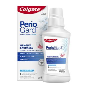 Enxaguante Bucal Colgate PerioGard Sem Álcool Sabor Menta Original 250ml