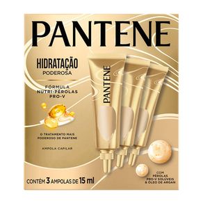 Kit Pantene Hidratação Poderosa Pro-V 3 Ampolas 15ml Cada