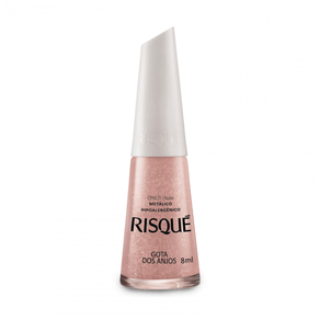 Esmalte Risqué Nude Metálico Gota dos Anjos 8ml