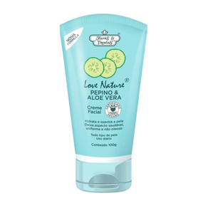 Creme Facial Flores e Vegetais Pepino & Aloe Vera 100g