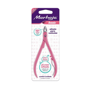Alicate Para Cutículas Merheje Basic Rosa