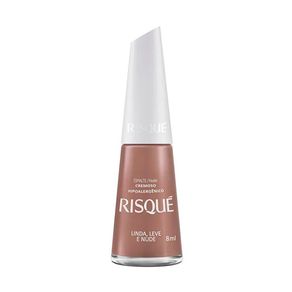 Esmalte Risqué Nude Cremoso Linda, Leve e Nude 8ml