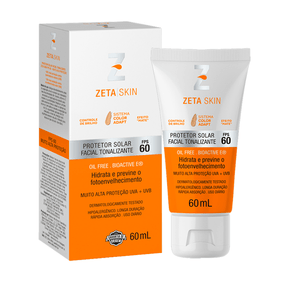 Protetor Solar Facial Tonalizante Zeta Skin Color Adapt FPS60 60ml