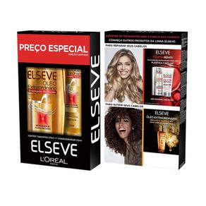 Kit Shampoo Elseve Óleo Extraordinário 375ml + Condicionador 170ml