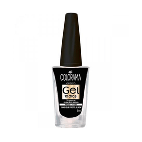 Esmalte Colorama Efeito Gel Mais que Preto, Black 8ml