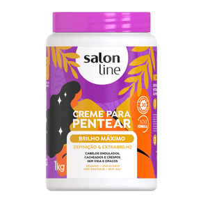Creme para Pentear Salon Line Brilho Máximo 1Kg