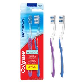 Escova Dental Colgate Pro Cuidado 2 Unidades