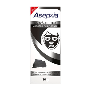 Máscara Peel Off Asepxia Carvão Detox 30g