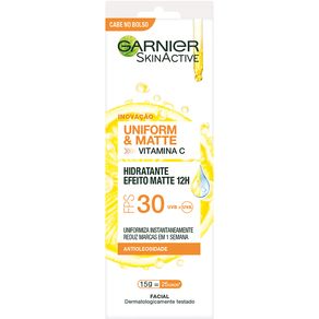 Hidratante Facial Uniform & Matte Garnier SkinActive FPS30 15g