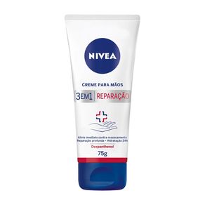Creme Para Mãos Nivea 3 em 1 Reparação Dexpanthenol 75g